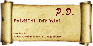 Paládi Dániel névjegykártya